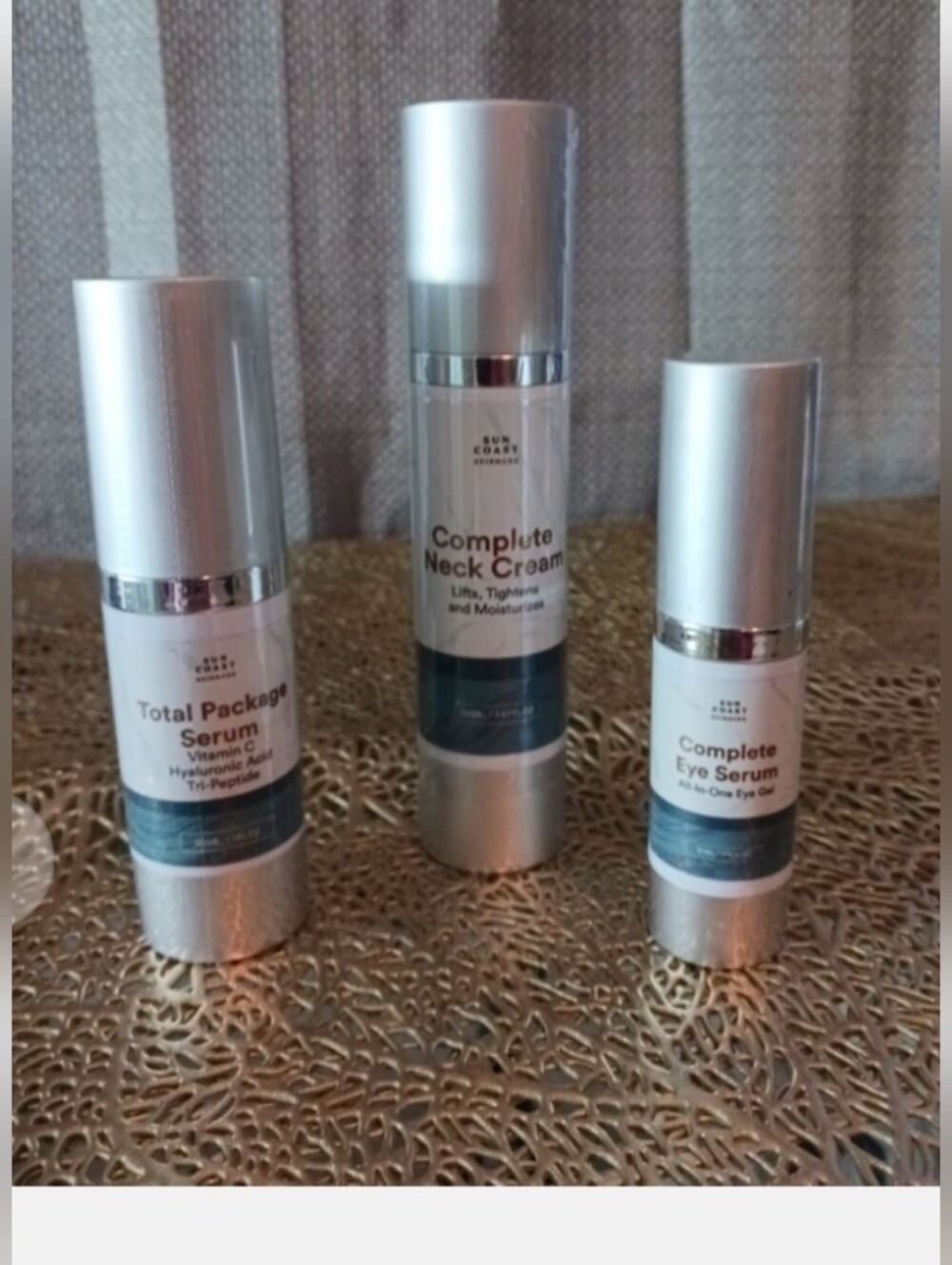Sun Coast Science - 2 TOTAL PACKAGE SKINCARE PRODUCTS SERUM / FACE & EYES